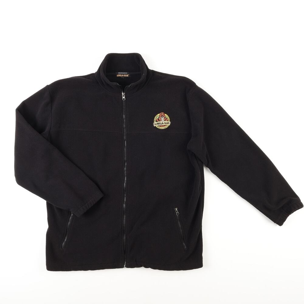 Gorilla Glue Embroidered Logo 1/4 Zip Pullover Sweater Mens XL Black